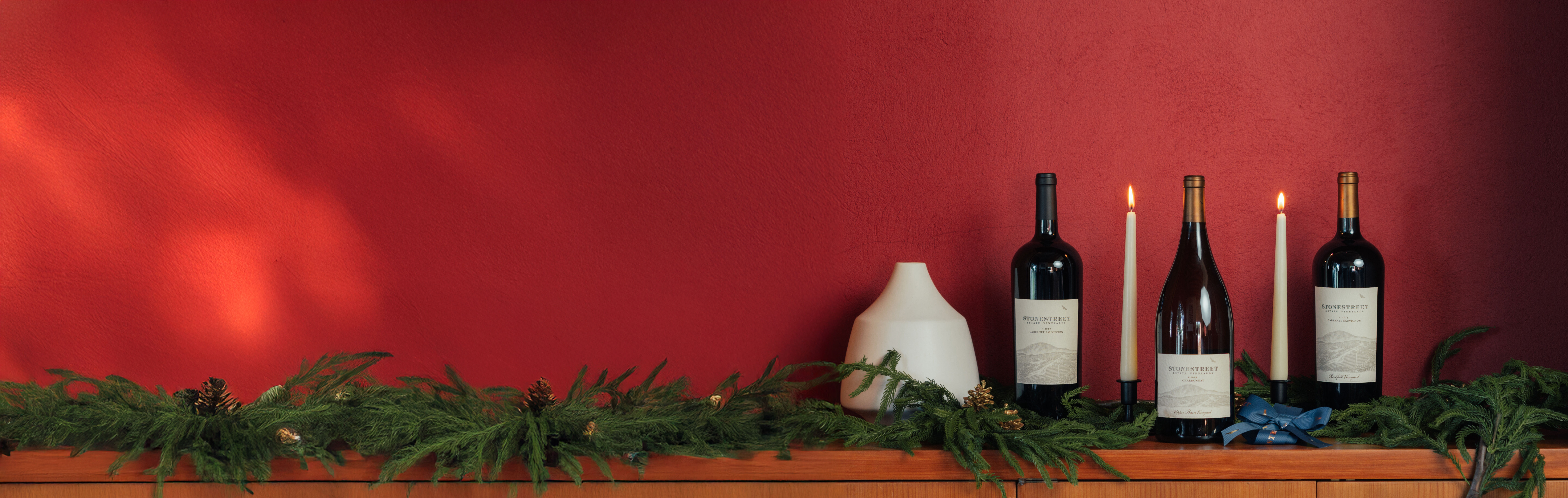 A bottle of Stonestreet Estate Vineyards Red Point Chardonnay